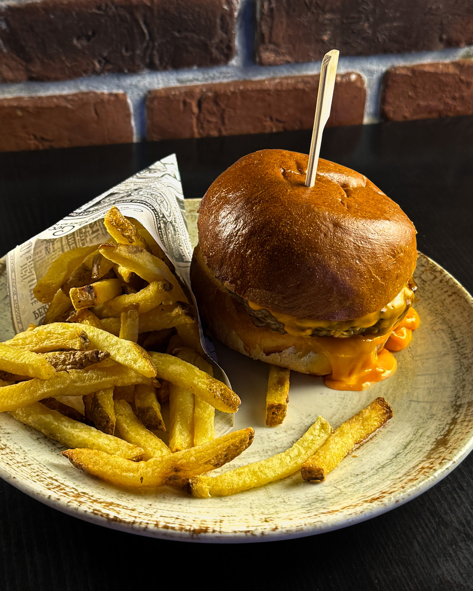 Burger maison et frites