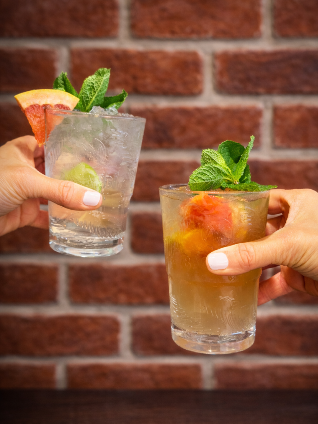 Cocktails frais à la menthe